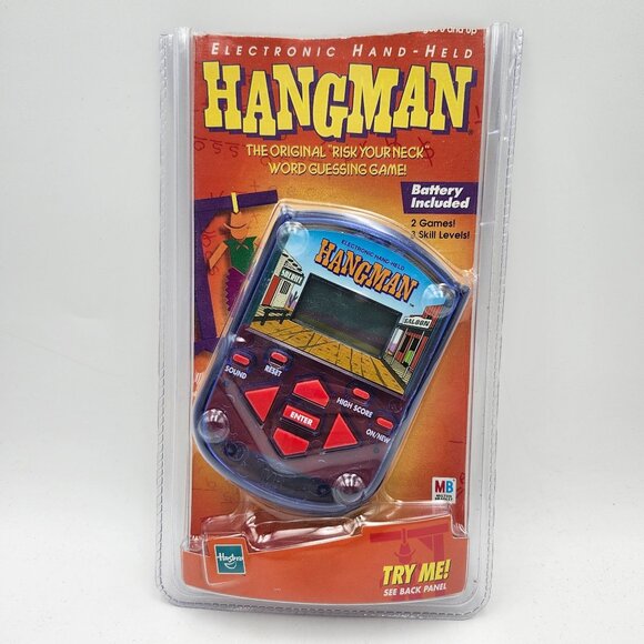 Milton Bradley HANGMAN Electronic Handheld Game Hasbro - Picture 1 of 5